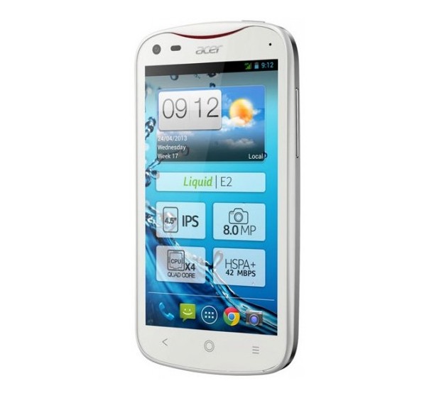 Android моделът Acer Liquid E2 излиза на пазара в Европа през май на цена от 229 евро