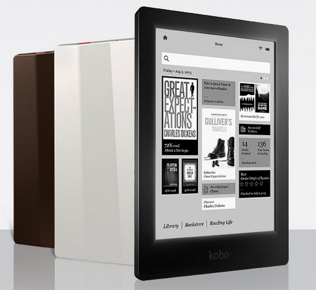 Kobo Aura HD е достъпен в няколко цветови варианта, вкл. бял, черен и кафяв
