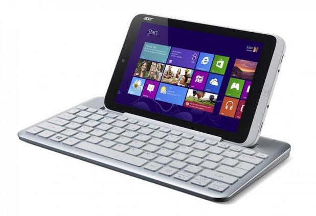 Acer Iconia W3 работи с Windows 8 Pro и може да се монтира в докинг станция-клавиатура