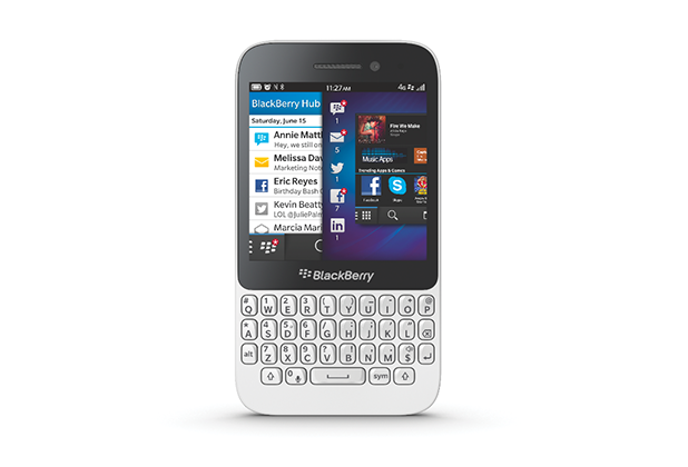 BlackBerry Q5 предоставя 3,1-инчов сензорен екран и физическа QWERTY клавиатура