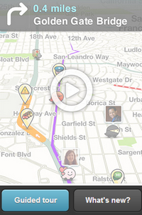 Waze позволява проследяване на ситуации по пътищата в режим на реално време