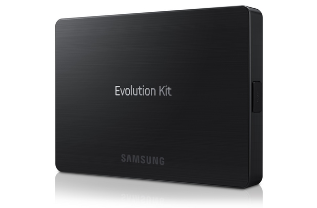 Samsung Evolution Kit е компактно устройство с размери 127 x 91 x 16 мм