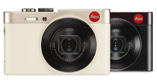 Leica C е достъпна в корпуси в светло-златист и тъмно-червен цвят
