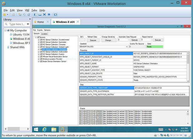VMware Workstation 10 идва с първите в индустрията виртуални сензори за таблети