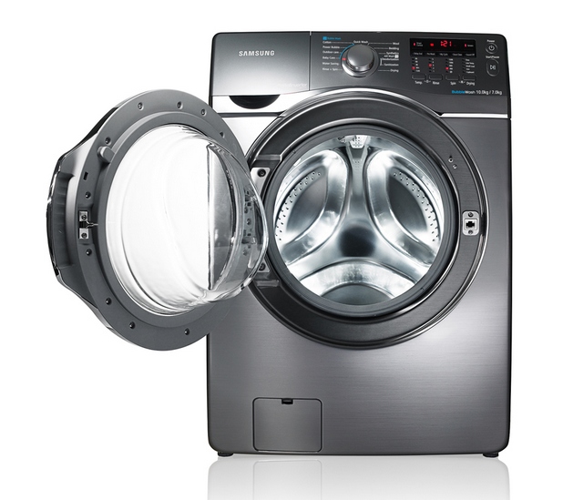 Washer Dryer Combo предлага вградената Wi-Fi свързаност, чрез която потребителите могат да следят и контролират изпирането и цикъла на изсушаване от разстояние с помощта на своя смартфон