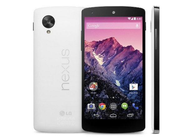 Nexus 5 Nexus 5 се отличава с изчистен дизайн и тънка рамка около дисплея