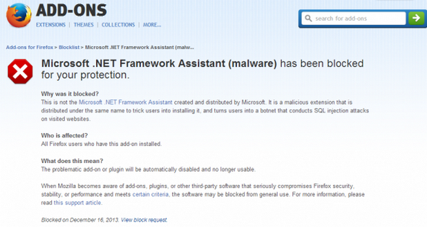 Кибер престъпниците използват фалшив плъгин „Microsoft .NET Framework Assistant”