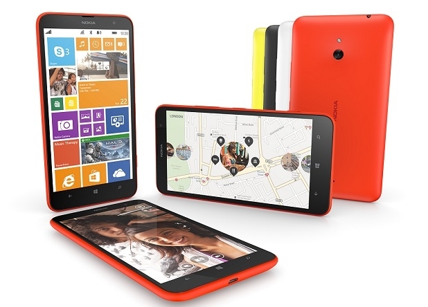 Lumia 1320 има 6-инчов дисплей с резолюция 1280х720 пиксела
