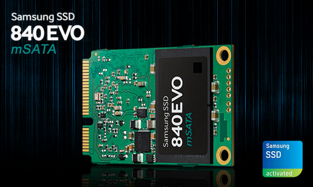 Новият терабайтов Samsung 840 EVO mSATA SSD тежи само 8,5 грама