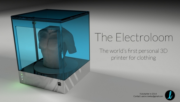 Персоналният 3D принтер Electroloom ще отпечатва дрехи от синтетични материали 