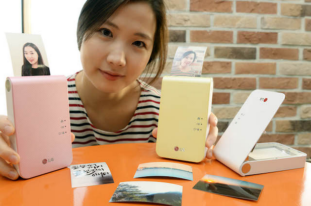 Новият мобилен принтер LG Pocket Photo 2.0 претендира за най-малкото подобно устройство в света 