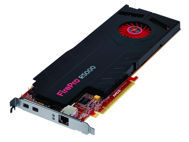 AMD FirePro R5000 GPU осигурява истинска 3D, многомониторна настолна работа по стандартни IP мрежи 