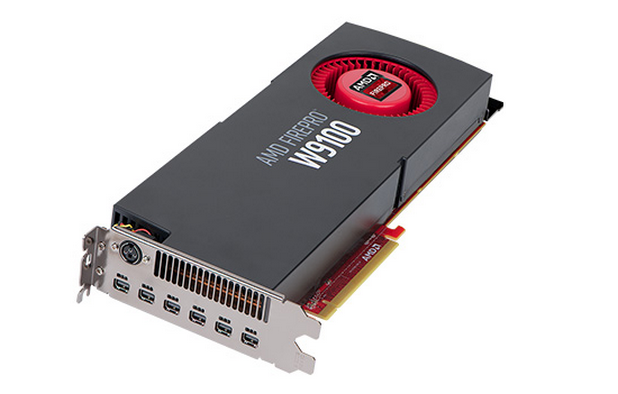 AMD FirePro W9100 може да работи с до шест 4K дисплея