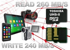UHS-II картите на Toshiba позволяват снимане на видео с резолюция 4К при постоянна максимална скорост 30 MB/s