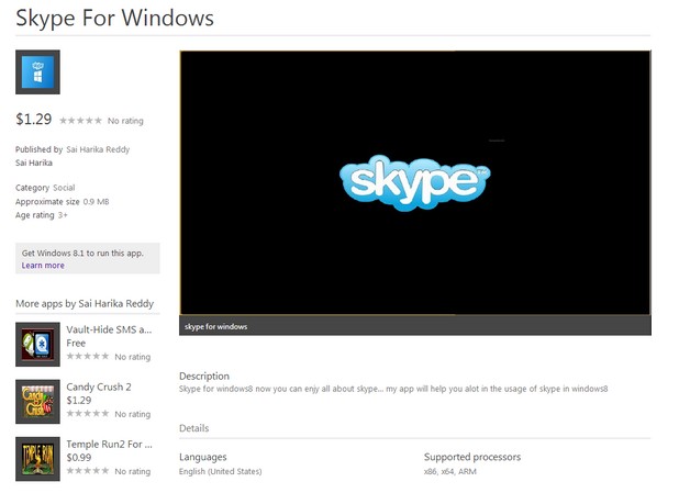 Фалшив Skype се опитва да излъже потребителите да платят за лиценз