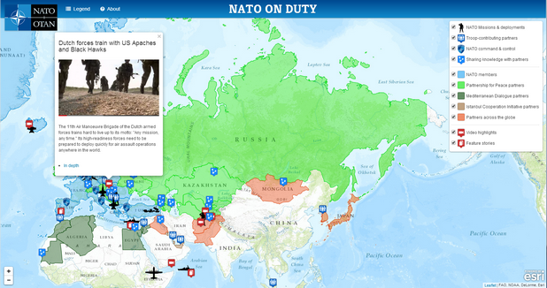„NATO on Duty” показва мисиите, операциите и всички останали аспекти от работата на алианса по света