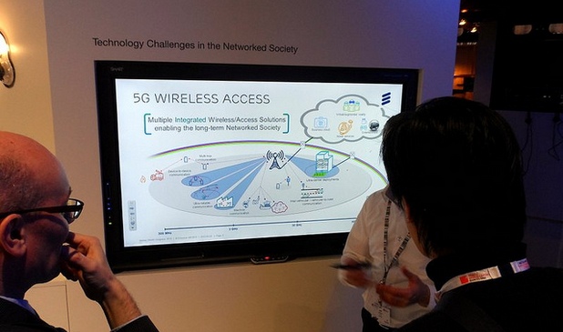 Въпреки че 5G все още не е утвърден стандарт, мрежите по тази технология излизат от стадия на концепция (снимка: Ericsson @ MWC2013)