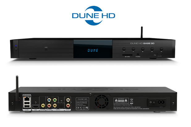 Dune HD Base 3D се явява универсално решение за Full HD видео, аудио плейбек и услуги като IPTV и видео по поискване