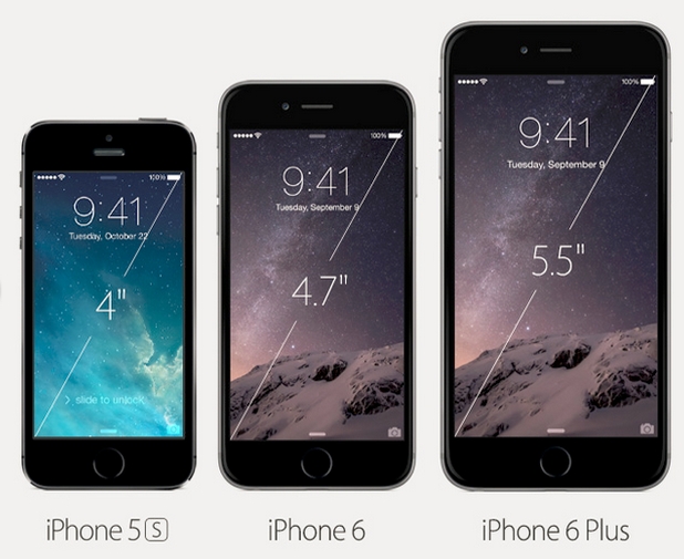 Семейството iPhone вече включва устройства с три различни екрана (снимка: CNET)