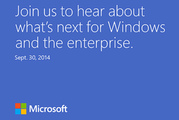 Очаква се Microsoft да представи на 30 септември в Сан Франциско предварителна версия на Windows 9