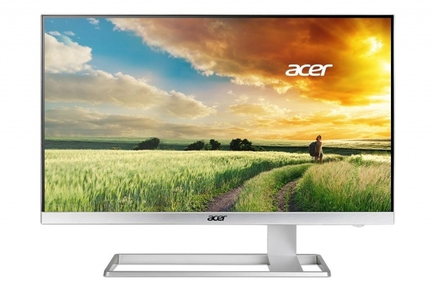 Екранът на Acer S277HK има диагонал 27 инча и резолюция 3840?2160 пиксела