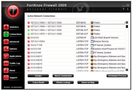 FortKnox Personal Firewall се явява ефективен инструмент срещу хакерски инвазии