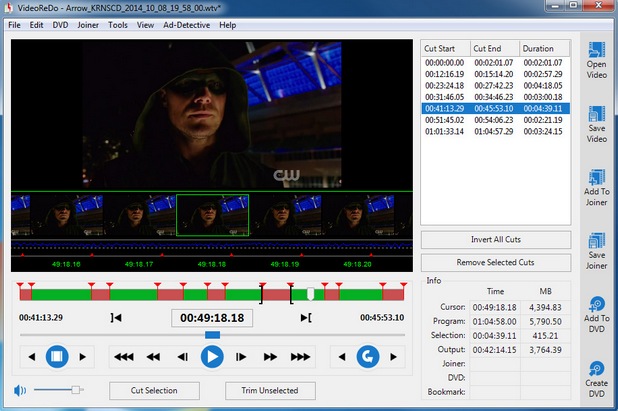 С помощта на VideoReDo TVSuite можете лесно да редактирате MPEG2 видео и да създавате DVD