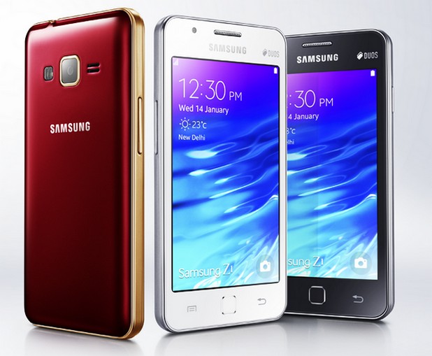 Samsung Z1 ще се предлага в бял, черен и червен цвят