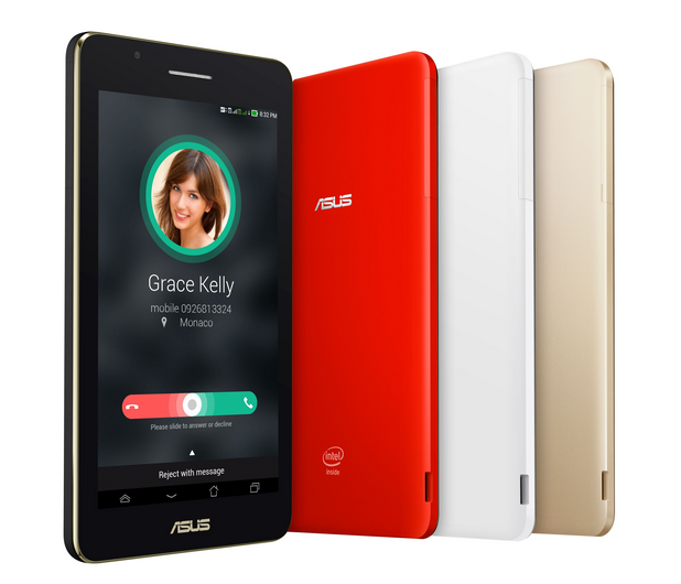 Asus Fonepad Fonepad 7 ще се предлага в черен, бял, златист и червен цвят 