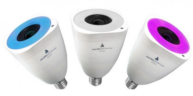 Иновативните лампи AwoX StriimLight съчетават набор от светодиоди и вграден говорител