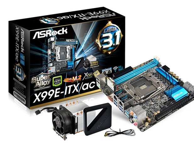 ASRock X99E-ITX/ac! е първата и единствена в света Mini-ITX дънна платка с чипсет X99