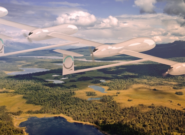 SkyOrbiter лети на височина до 22 км и има размах на крилата до 75 м (снимка: Quarkson)