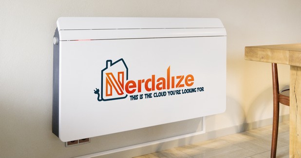 Сървърите на Nerdalize изглеждат елегантно и могат да се монтират на стената във всеки дом
