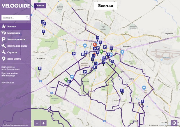 В платформата VeloGuide потребителите могат лесно и сами да добавят информация за вело-маршрути, изминати от тях самите