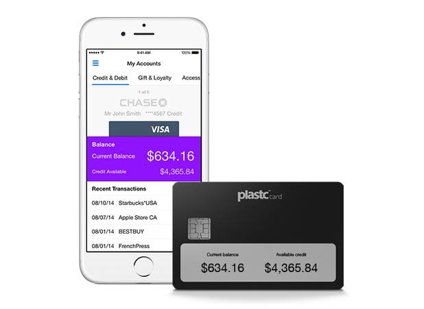 Съпътстващото приложение Plastc Wallet контролира всички операции с картата 