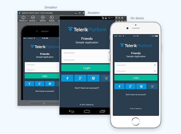 Разработчици и бизнес потребители могат да създават мобилни приложения писане на допълнителен код, благодарение на Telerik Platform