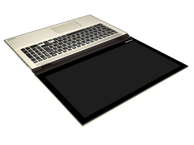 Функцията „table top” прави лаптопа изцяло плосък за по-удобно споделяне на съдържание