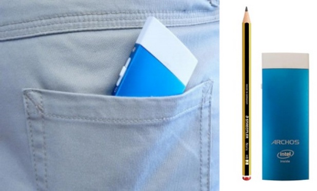 Мини-компютърчето Archos PC Stick се предлага в отличителен син цвят