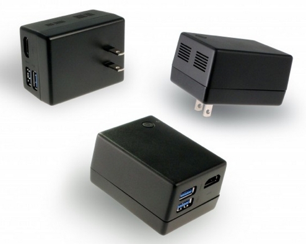Поставен в контакта и свързан към телевизор, Compute Plug става пълноценен компютър