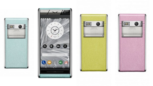 Дамските смартфони на Vertu имат екран с диагонал 5,1 инча и резолюция Full HD, защитен с поликристали от сапфир 117 карата