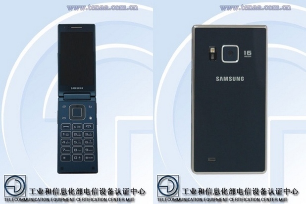 6-ядреният Android смартфон Samsung SM-G9198 има два екрана и отварящ се дизайн