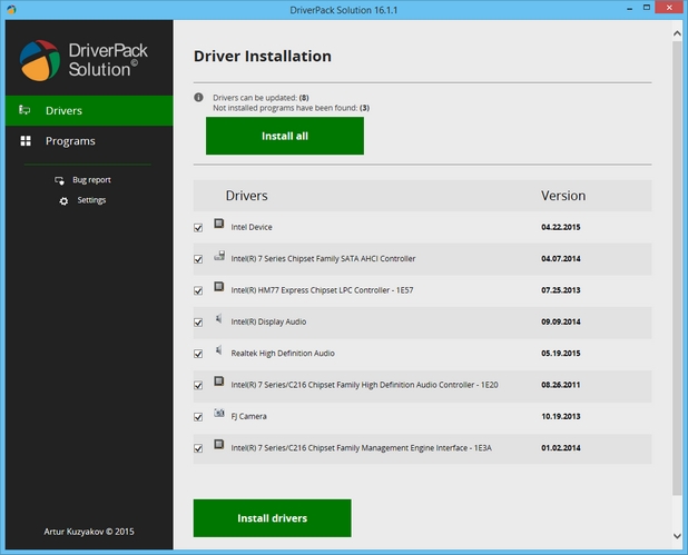 DriverPack вече е адаптирала своя софтуер за инсталиране на драйвери за Windows 10