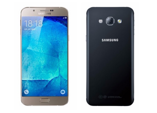 Galaxy A8 разполага с 5,7-инчов Super AMOLED екран с резолюция Full HD