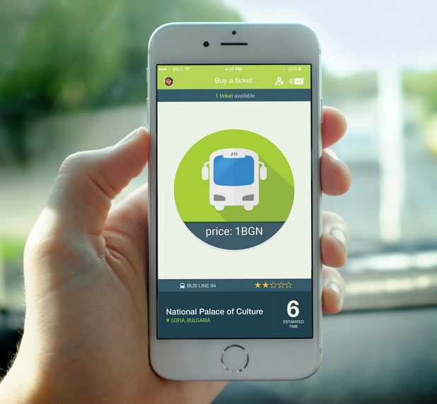 ickey e лесно за използване приложение за закупуване на мобилни билети в градския транспорт