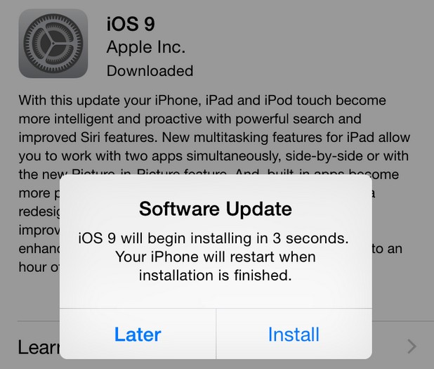 На пръв поглед всичко е наред с инсталацията на iOS 9, но в някои случаи iPhone 5 блокира, алармират потребители