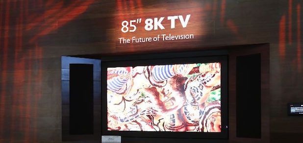 8K телевизорът Sharp LV-85001 има диагонал 85 инча и резолюция 7680х4320 пиксела