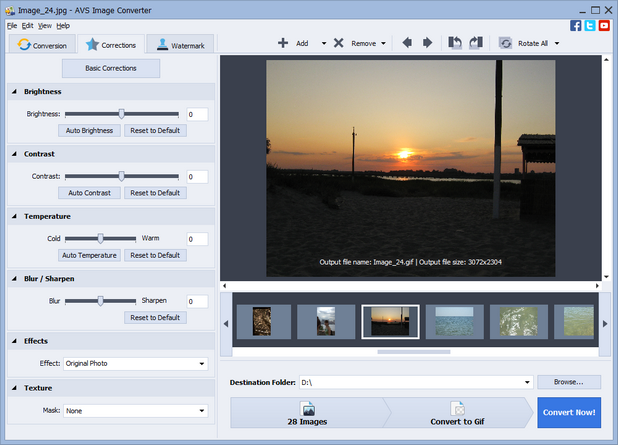 Благодарение на своята простота, AVS Image Converter може да се ползва и от неопитни потребители