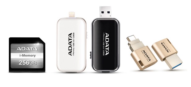 Apple-серията продукти на ADATA включва i-Memory SD карта-памет, i-Memory UE710 флаш-модул и UC350 Type-C OTG флаш-модул с двоен конектор