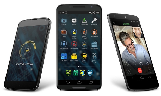 Смартфонът Secure Phone работи с усъвършенствана Android-операционна система и приложения за защита на комуникациите