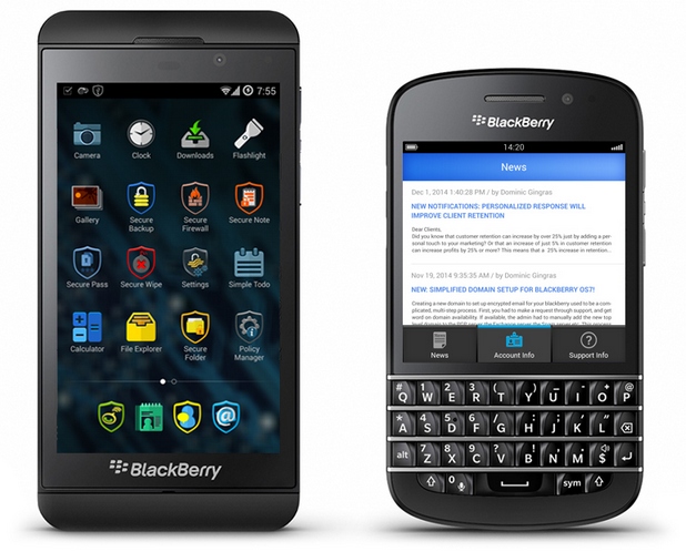 Secure BlackBerry е решение, подобно на Secure Phone, но на база BlackBerry